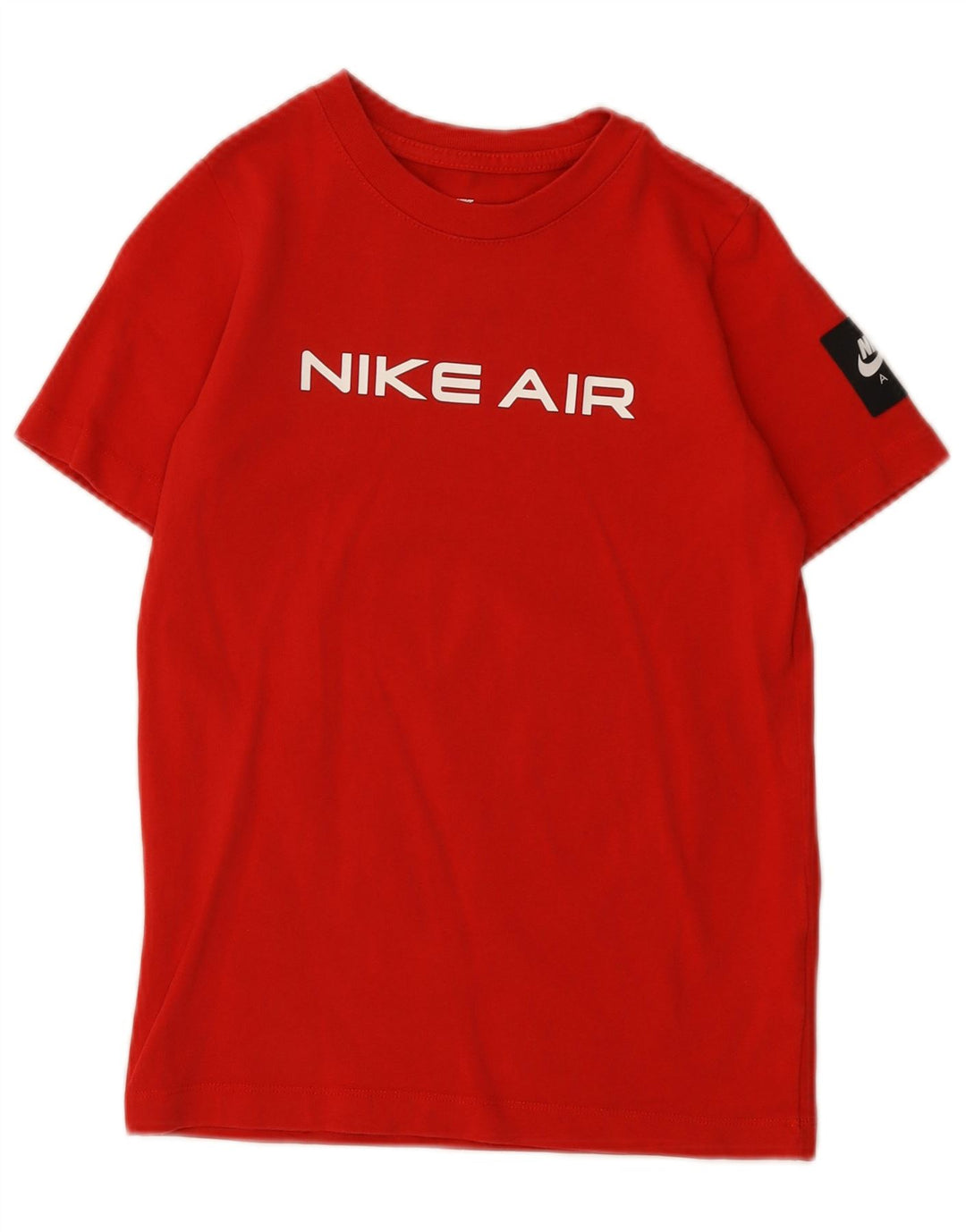 Camiseta gráfica masculina NIKE Top 10-11 anos médio algodão vermelho