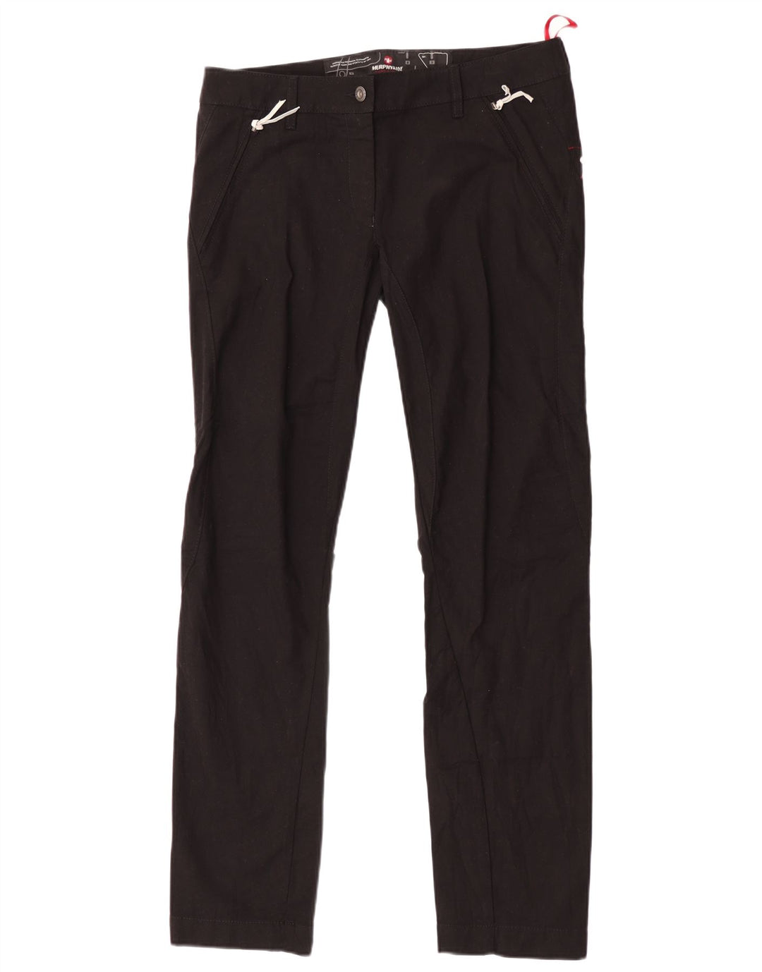 Calça casual feminina Murphy & Nye W33 L33 algodão preto