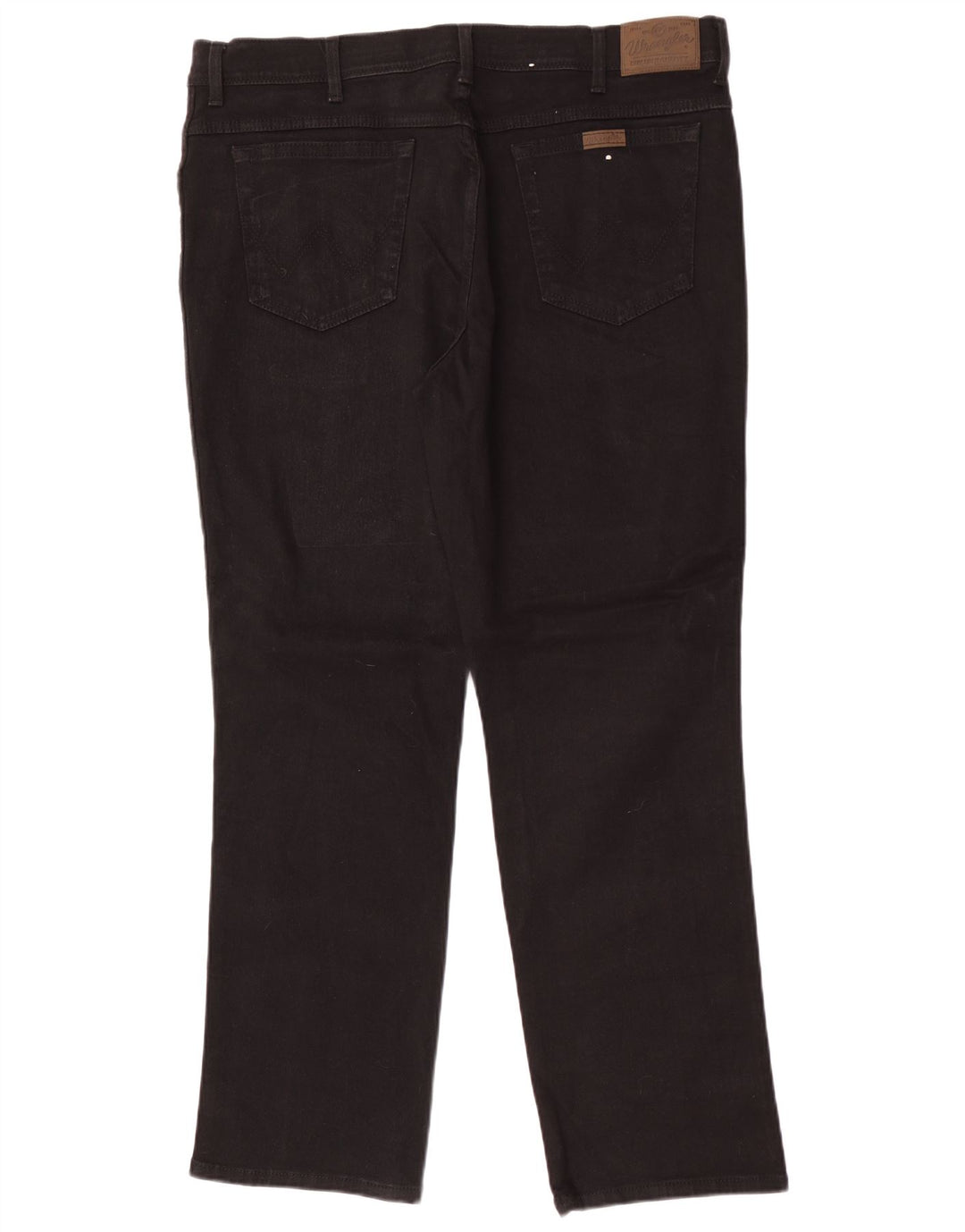Wrangler masculino regular fit jeans reto W40 L32 algodão preto