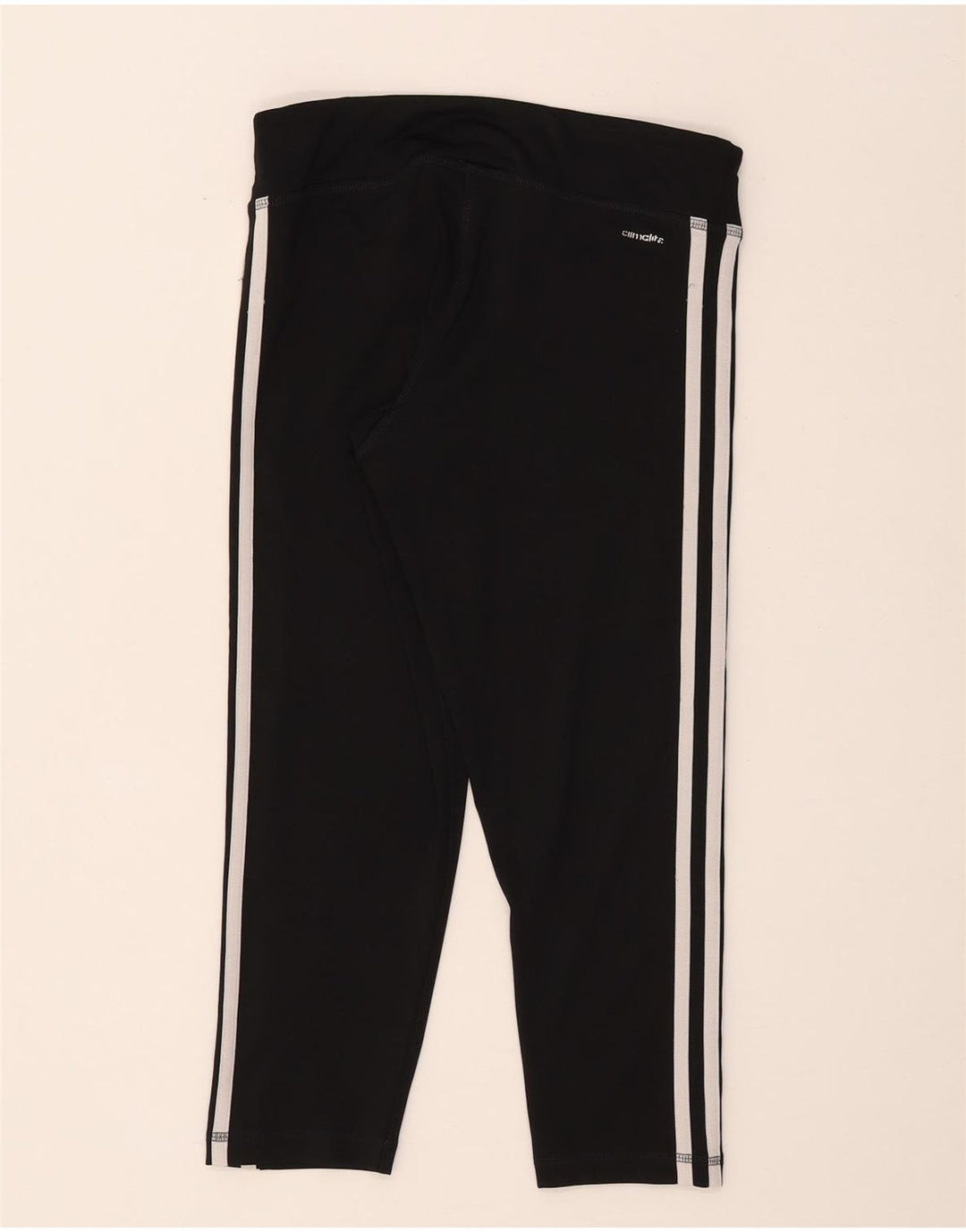 Adidas Womens Climalite Capri Leggings UK 8/10 Pequeno Poliéster Preto