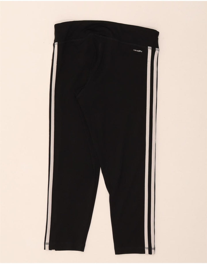 Adidas Womens Climalite Capri Leggings UK 8/10 Pequeno Poliéster Preto