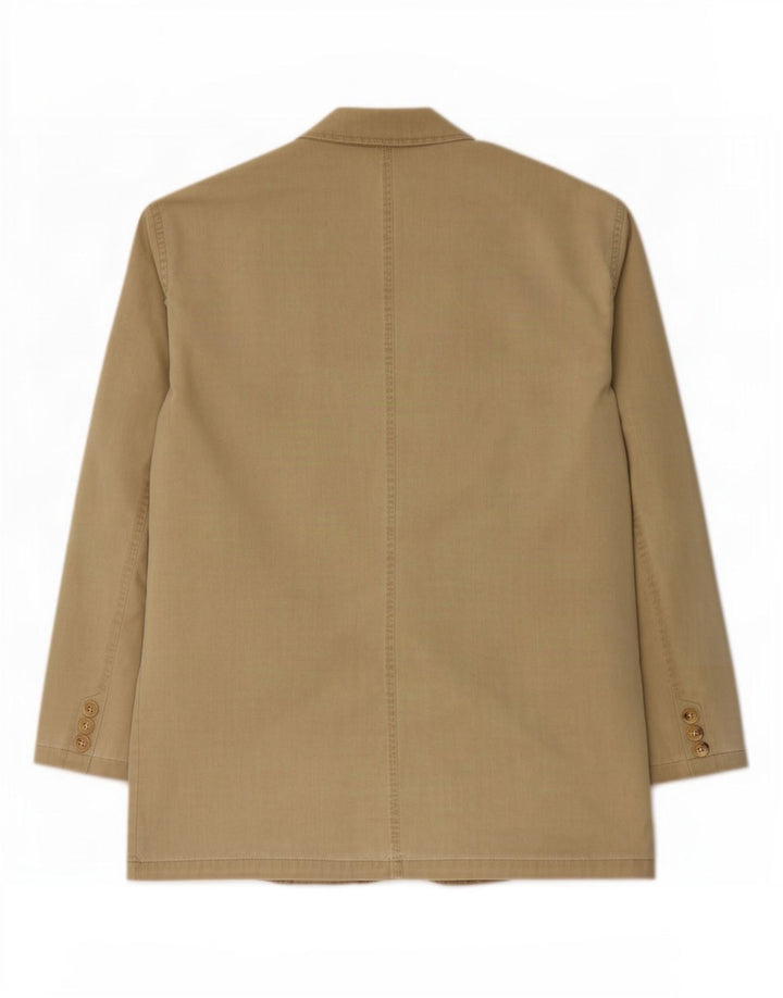 Jaqueta blazer masculina Camel Active com 2 botões EU 50 algodão cáqui grande