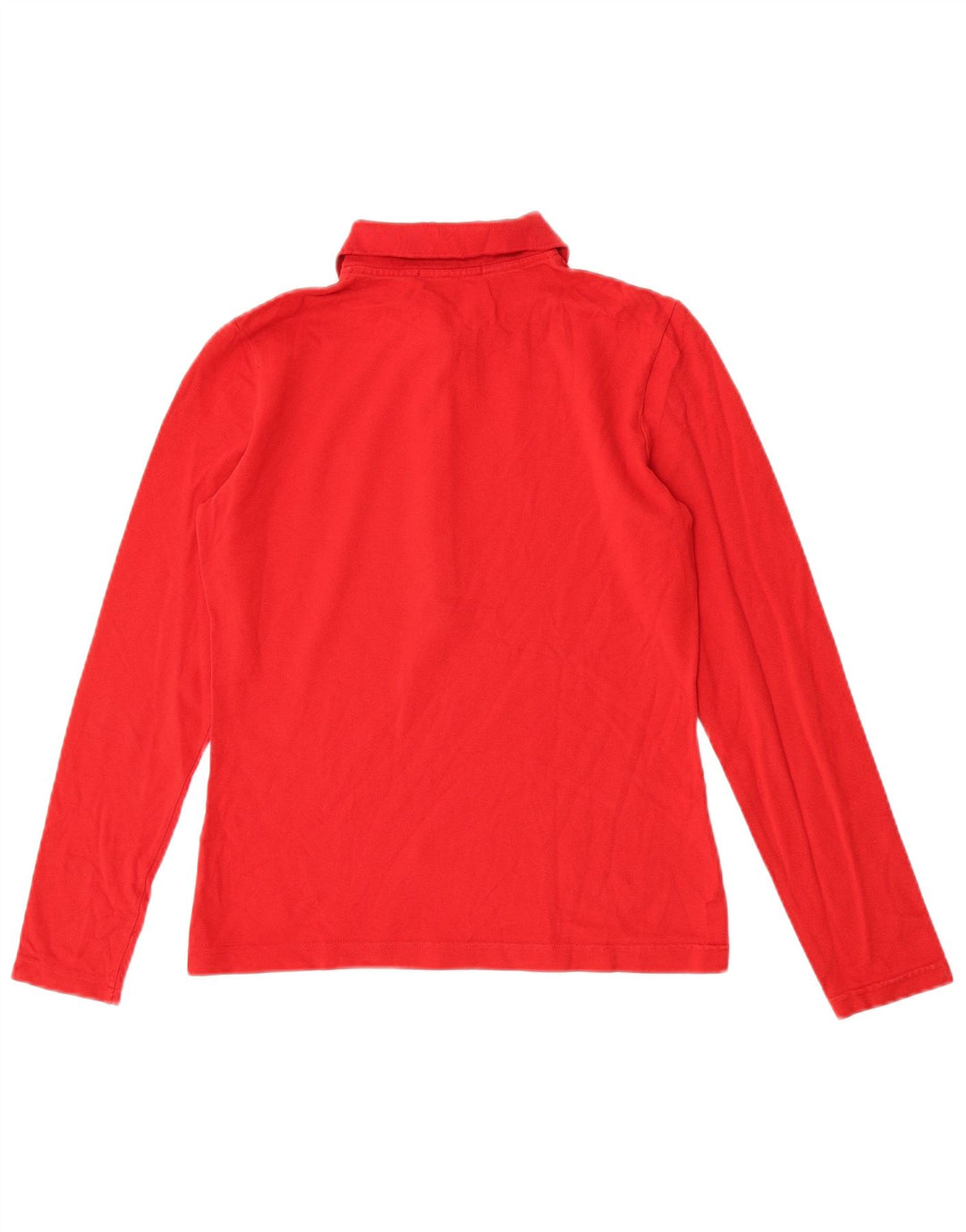 Lacoste camisa polo feminina de manga comprida tamanho 40 médio algodão vermelho