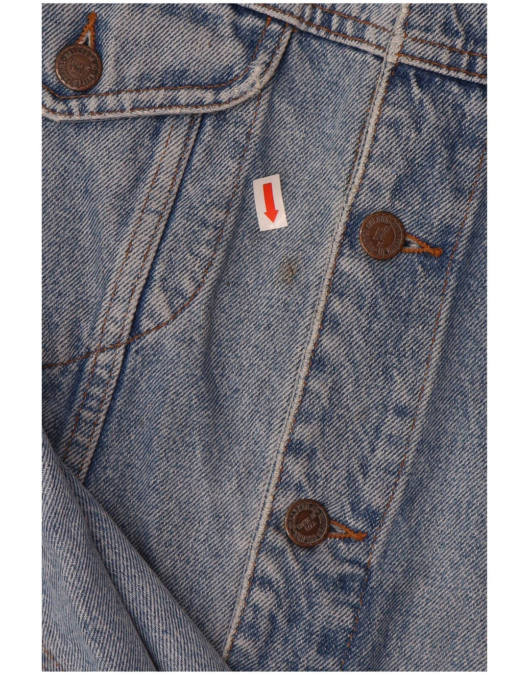 Jaqueta jeans masculina BENETTON IT 52 XL algodão azul