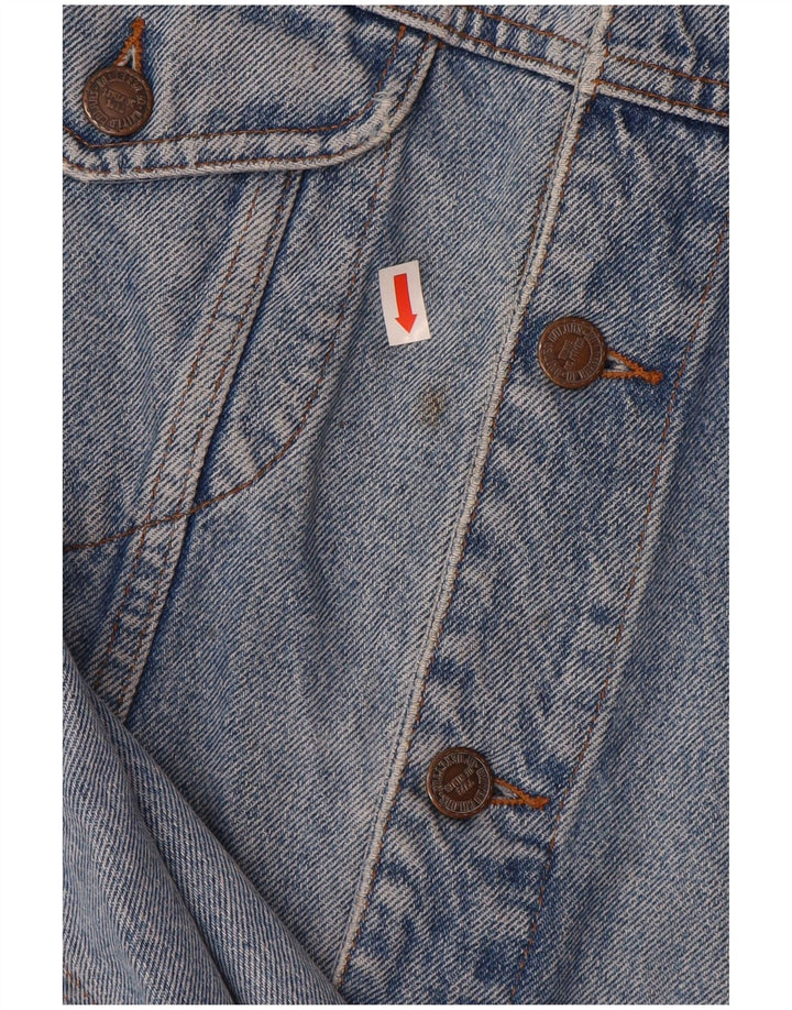 Jaqueta jeans masculina BENETTON IT 52 XL algodão azul