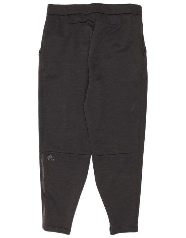 Calça de treino feminina Adidas Joggers UK 14 grande algodão preto