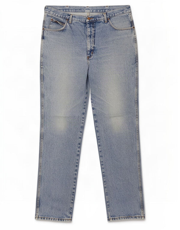 Wrangler Masculino IDAHO Jeans retos W38 L34 Azul Algodão
