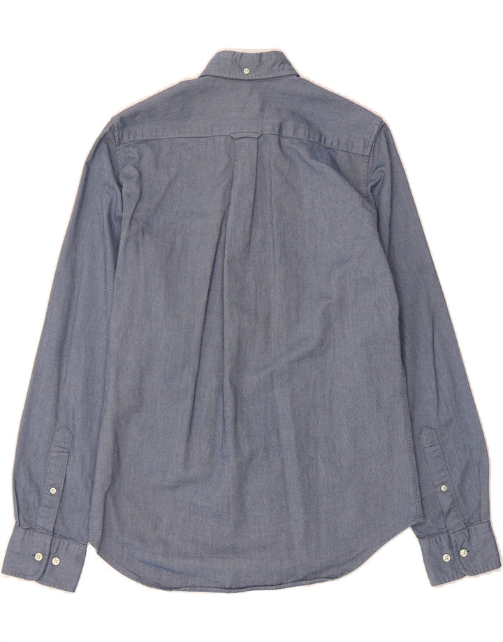 GANT Mens Oxford Fitted Shirt Small Blue Cotton Vintage Gant and Second-Hand Gant from Messina Hembry 
