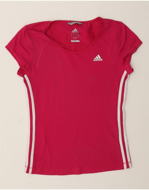 Camiseta Adidas Climalite Feminina Top UK 12 Médio Rosa