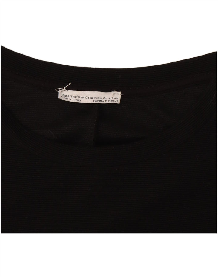 Vestido feminino ZARA A-Line UK 12 médio preto