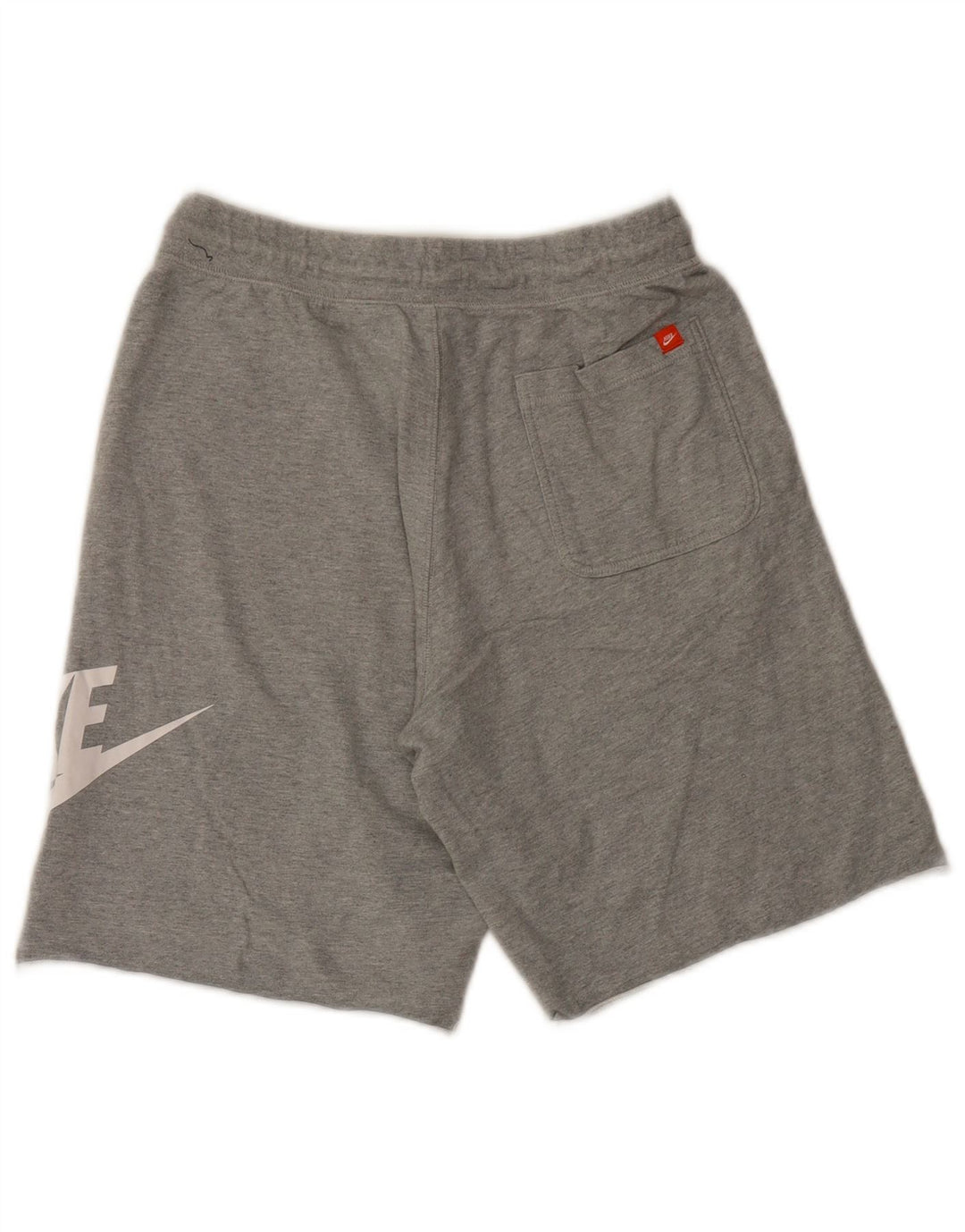 Shorts esportivos gráficos masculinos Nike médio cinza algodão manchado