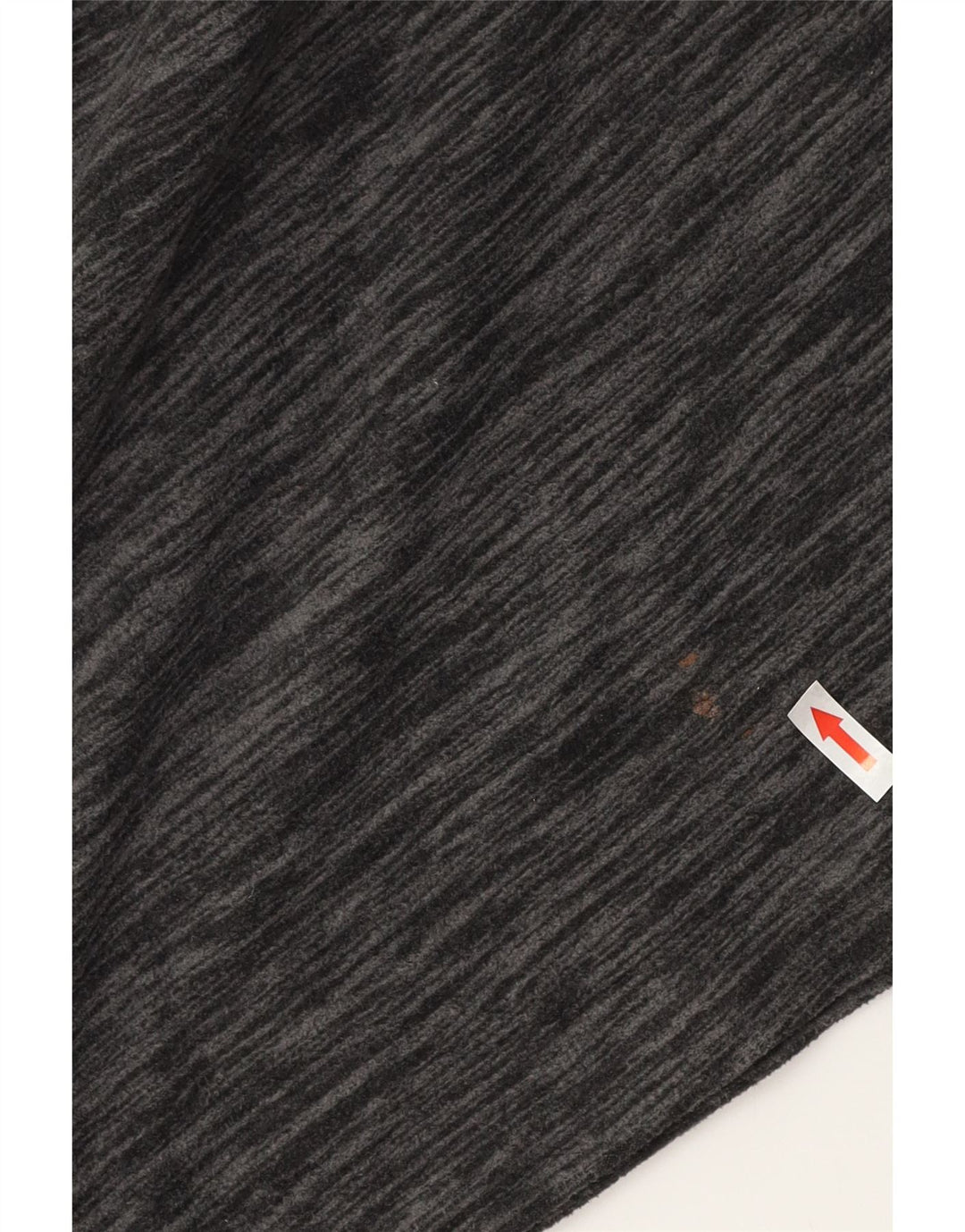 MOUNTAIN WAREHOUSE Suéter masculino de lã com zíper e gola grande listrado cinza