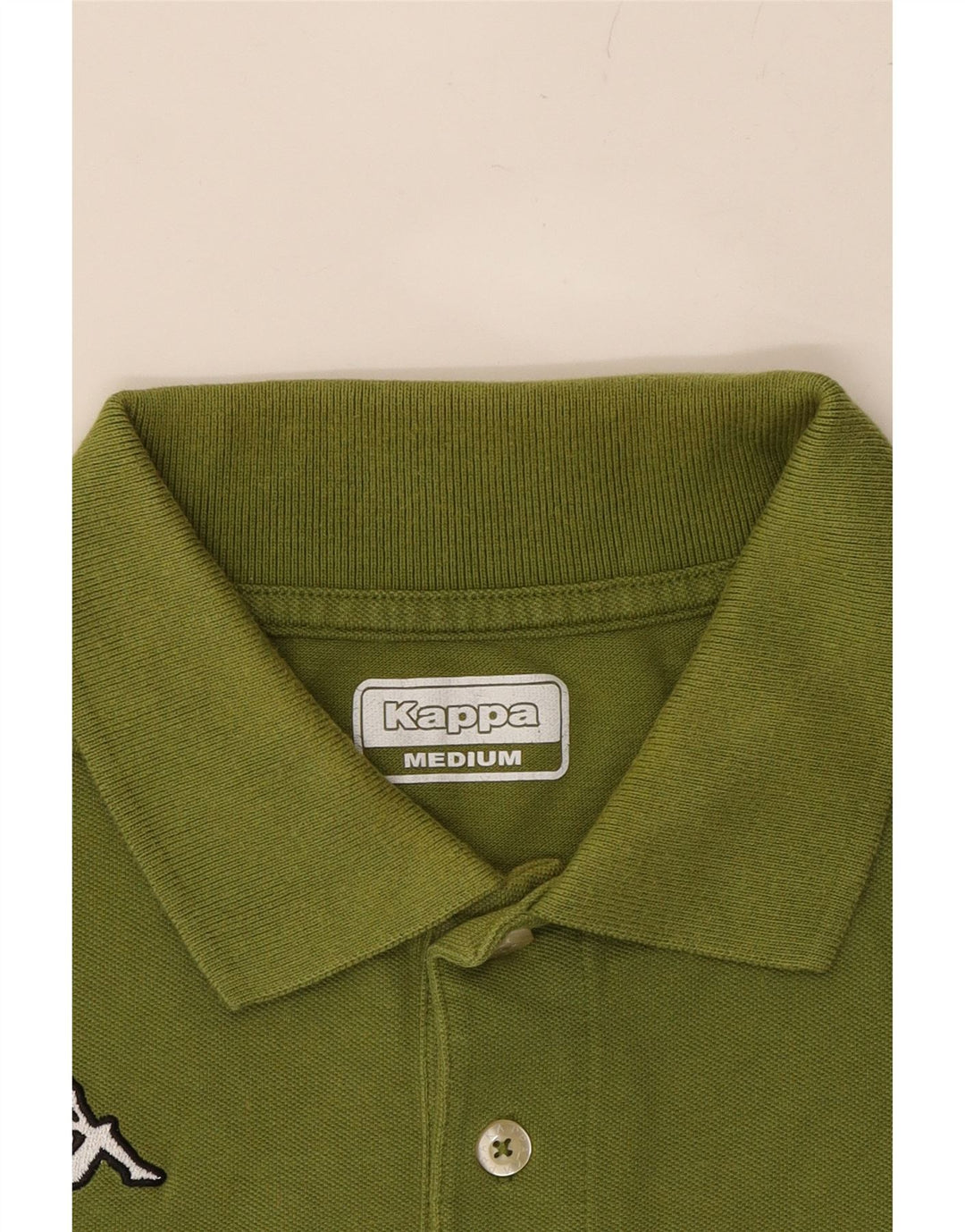KAPPA Mens Polo Shirt Medium Green Vintage Kappa and Second-Hand Kappa from Messina Hembry 