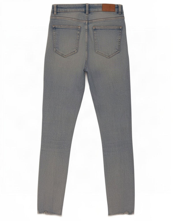 Zara Jeans Slim Feminino EU 38 Pequeno W28 L27 Azul Algodão