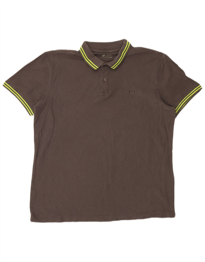 Camisa polo masculina Lotto XL cinza