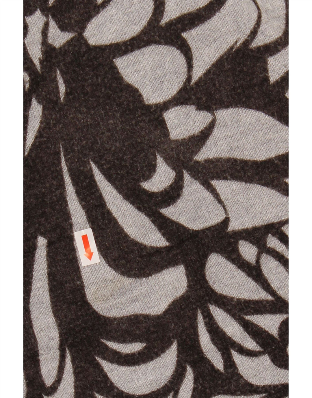 Suéter feminino MOSSIMO com gola canoa e gola redonda Reino Unido 16/18 grande cinza floral