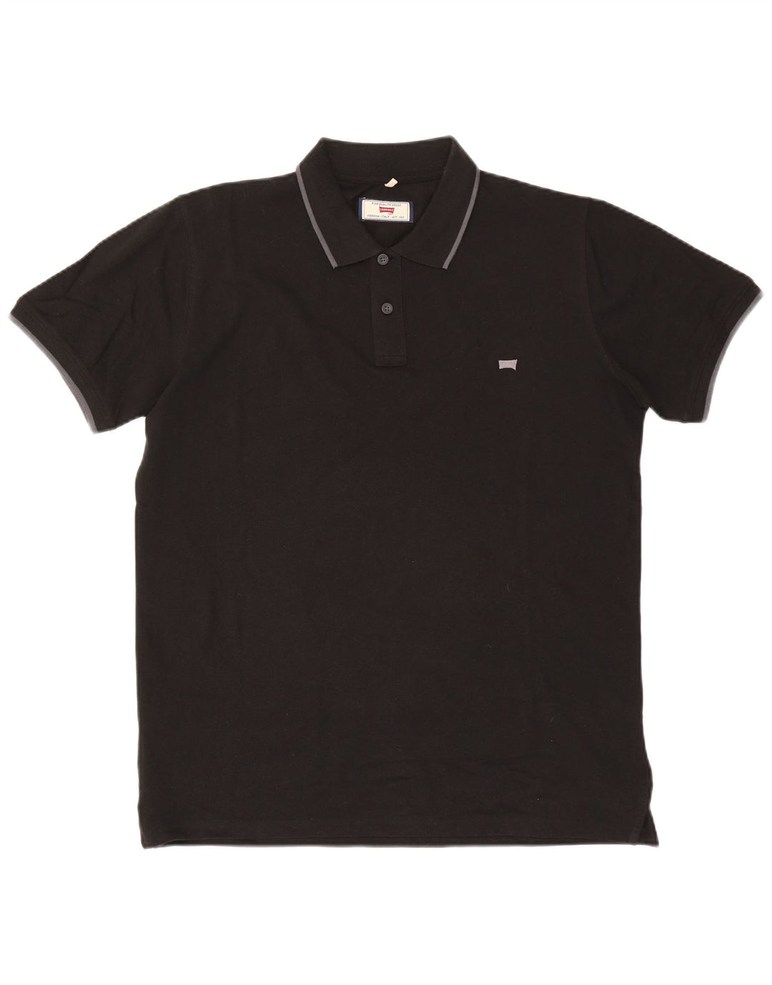 Camisa polo masculina regular Carrera XL algodão preto