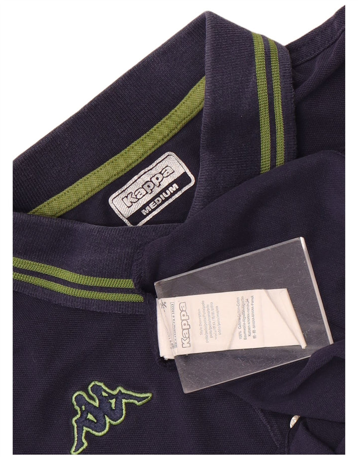 Camisa polo masculina Kappa de algodão azul marinho médio