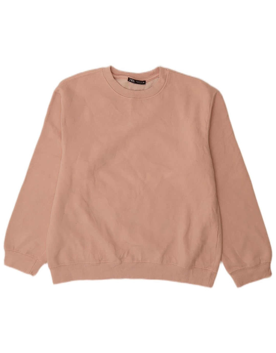 Zara moletom feminino jumper UK 14 rosa médio