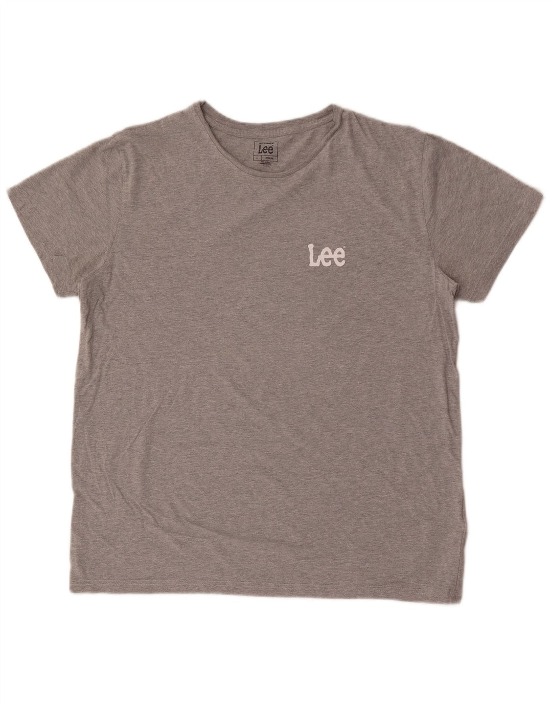 Camiseta masculina Lee grande algodão cinza