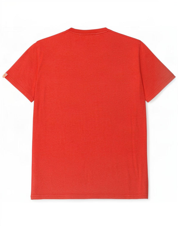 Superdry Mens Graphic T-Shirt Top Grande Poliéster Vermelho