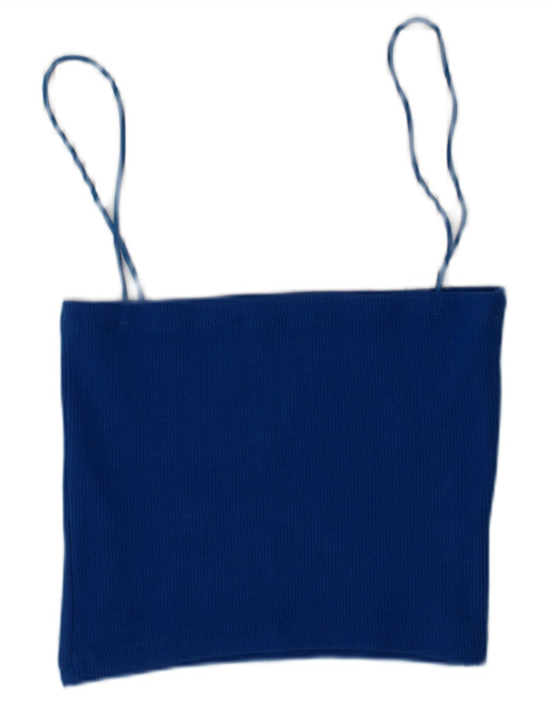 Zara Bralette Cami feminino pequeno algodão azul