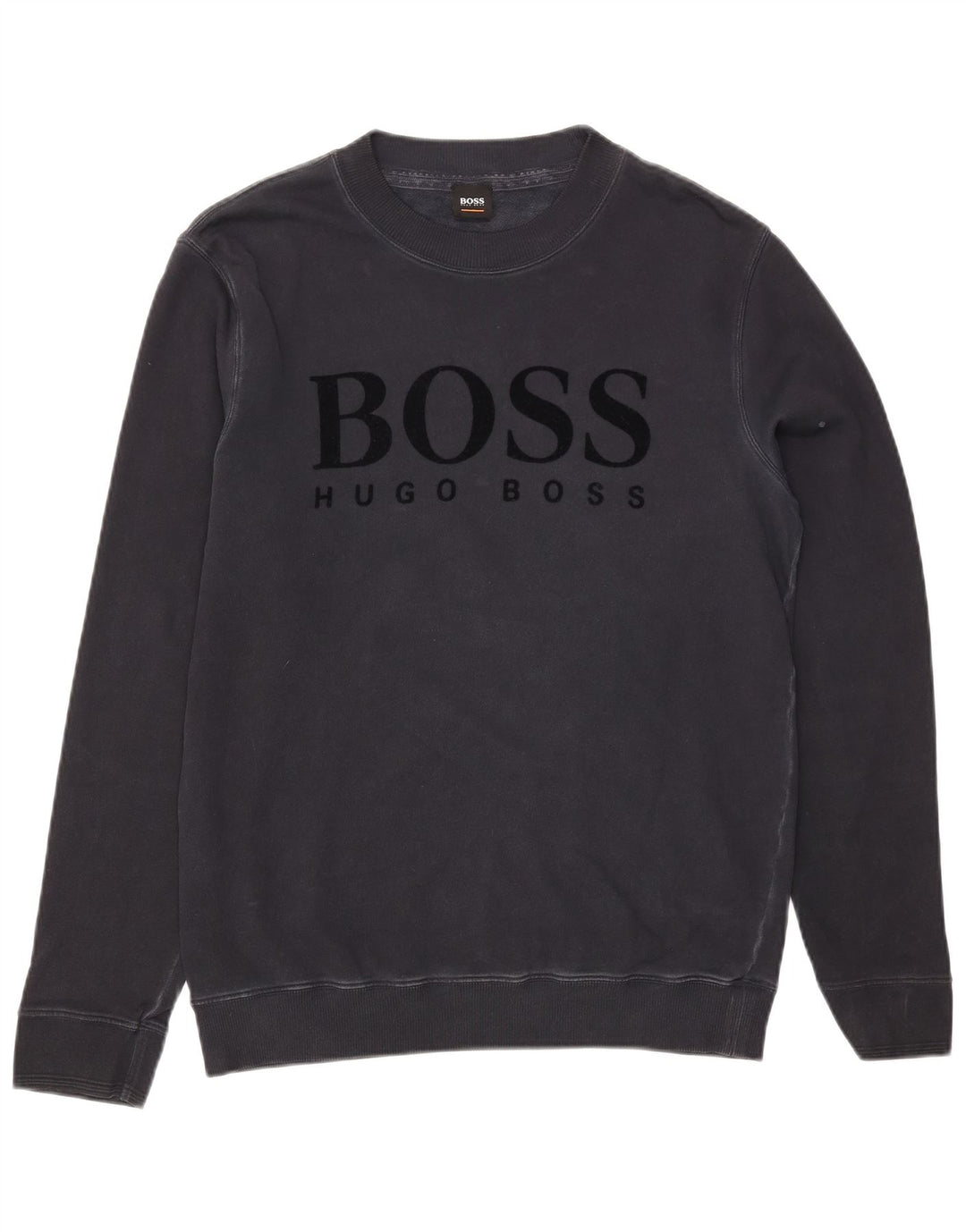 Hugo Boss moletom gráfico masculino jumper médio algodão preto