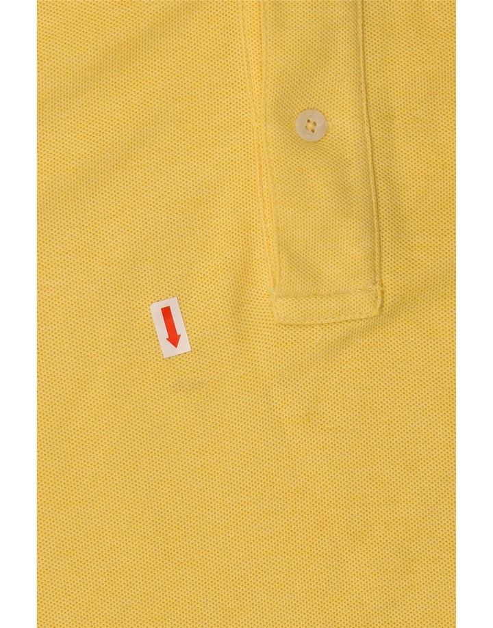 Camisa polo masculina Fila IT 48 algodão amarelo médio
