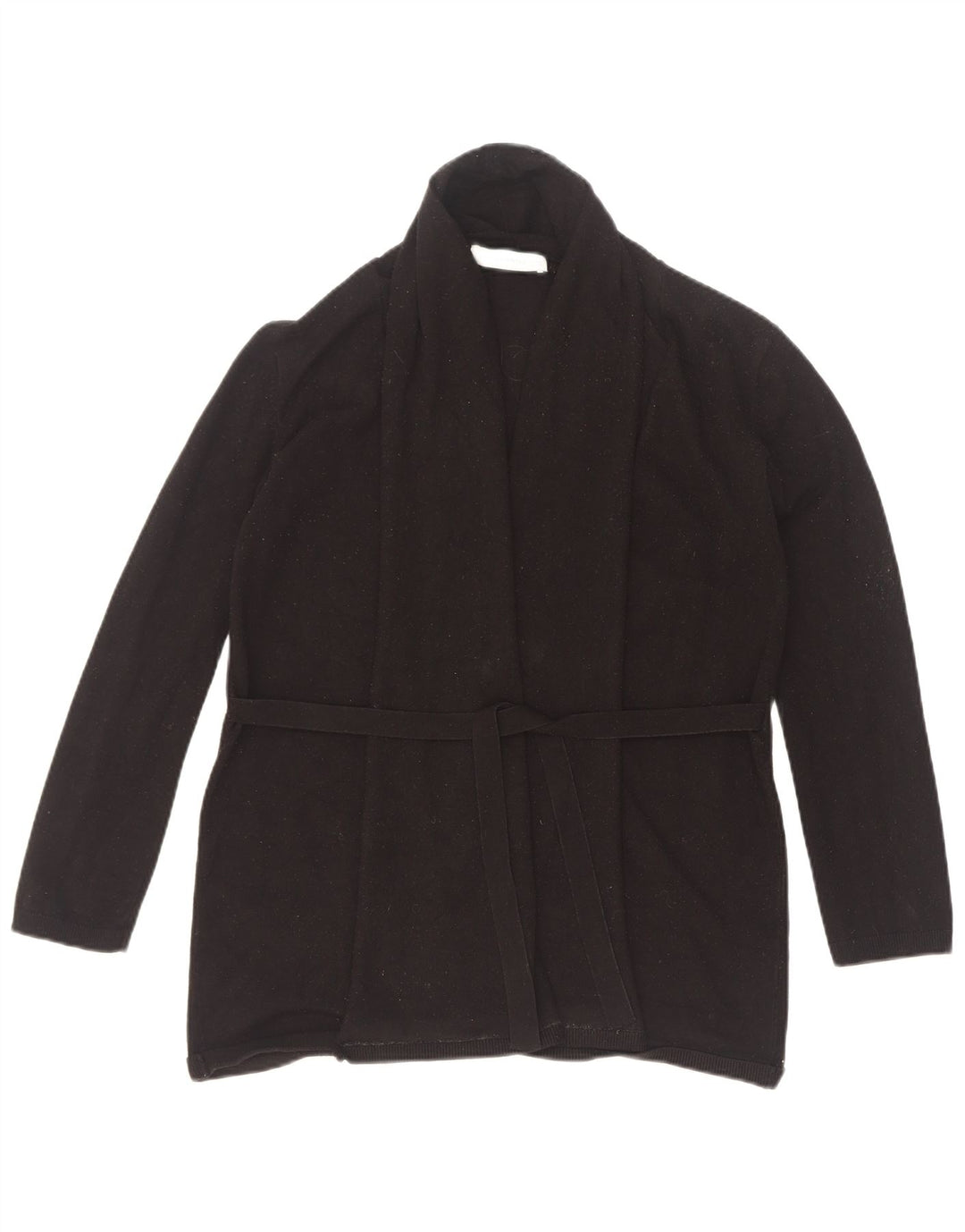 Suéter cardigã feminino Zara Reino Unido 12 viscose preta média