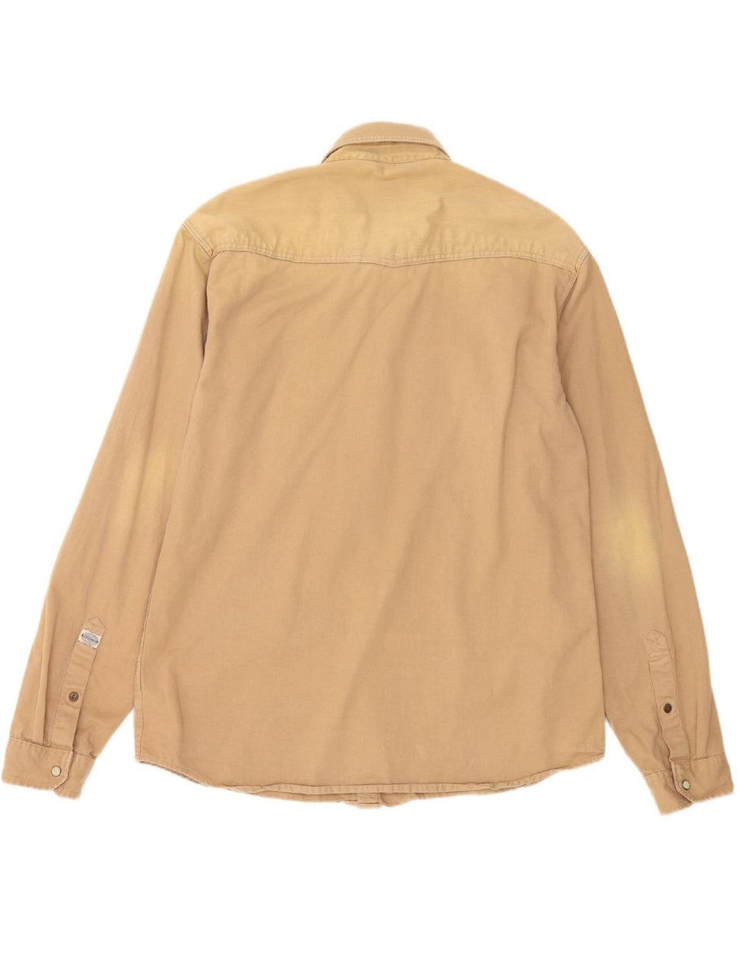 JACK & JONES Mens Denim Shirt XL Beige Cotton Vintage Jack & Jones and Second-Hand Jack & Jones from Messina Hembry 