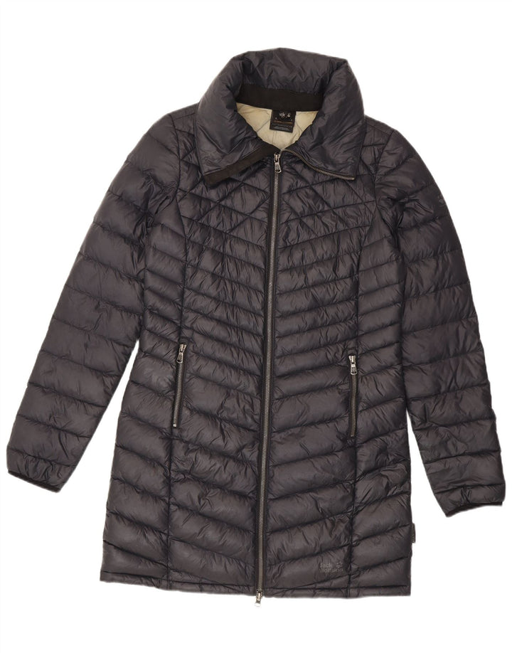 Casaco acolchoado feminino Jack Wolfskin UK 8/10 pequeno cinza poliamida
