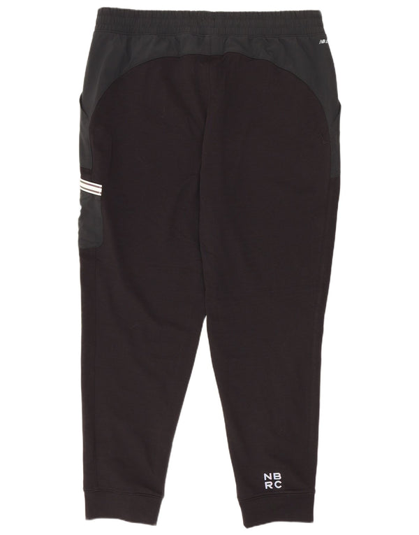 Calça de treino masculina New Balance Joggers grande bloco colorido preto