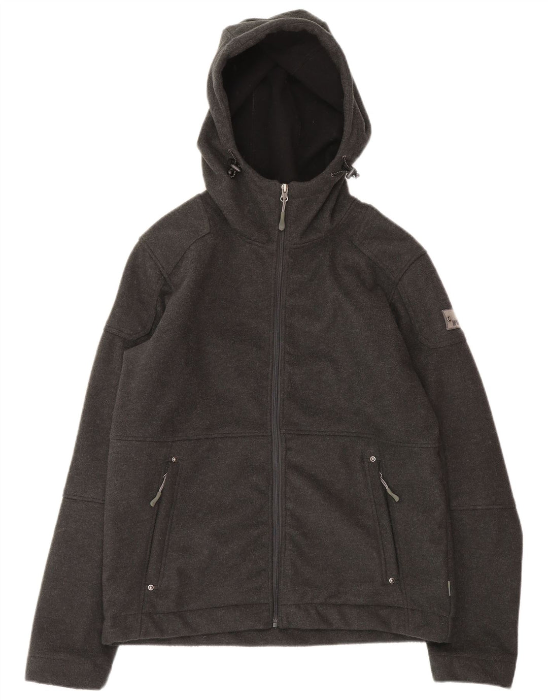 Jaqueta bomber masculina com capuz McKinley UK 40 poliéster cinza médio