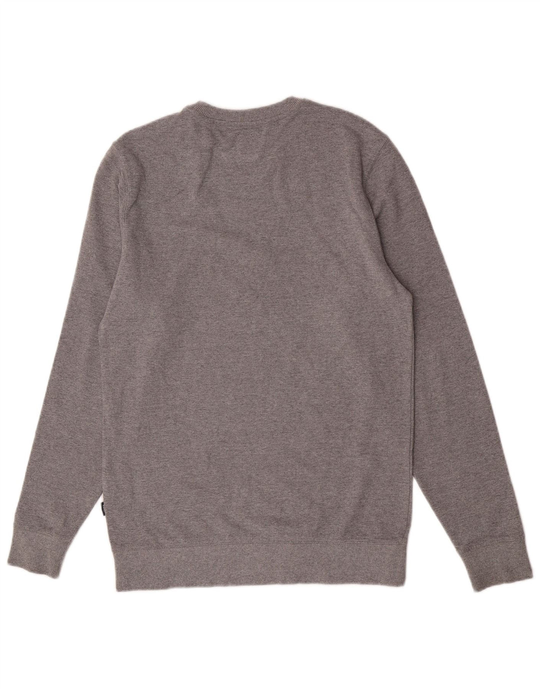 Vans Mens Graphic Moletom Jumper Pequeno Algodão Cinza