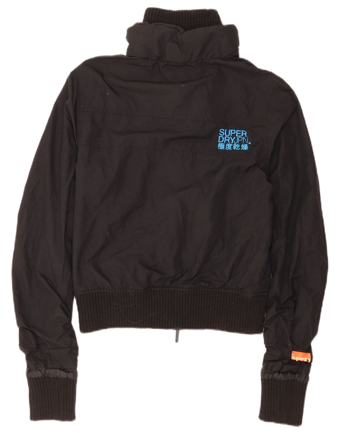 Jaqueta Bomber Feminina Superdry UK 10 Pequena Nylon Preto