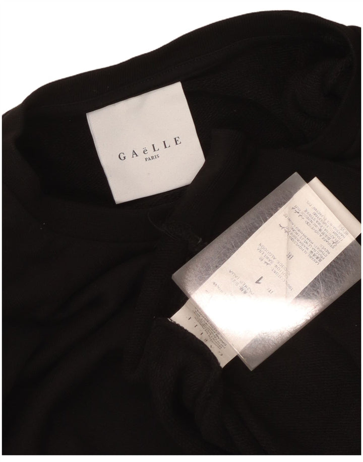 Suéter feminino Gaelle UK 14 algodão preto médio
