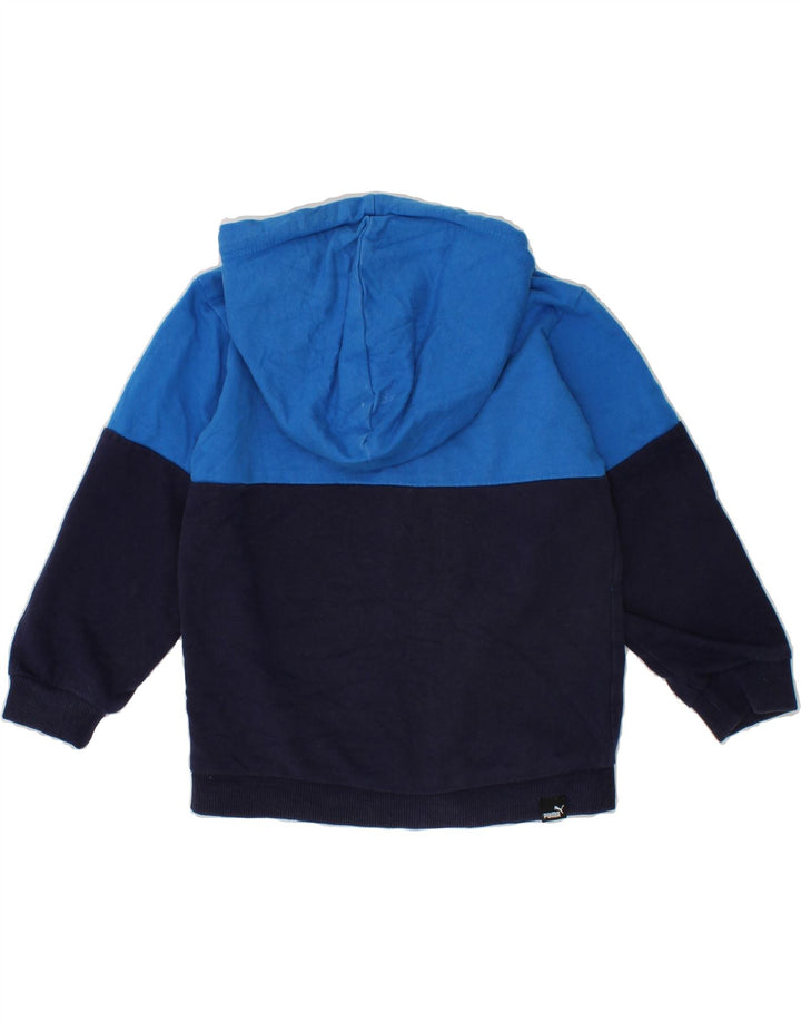 PUMA Baby Boys Zip Hoodie Sweater 9-12 Months Blue Colourblock Vintage Puma and Second-Hand Puma from Messina Hembry 