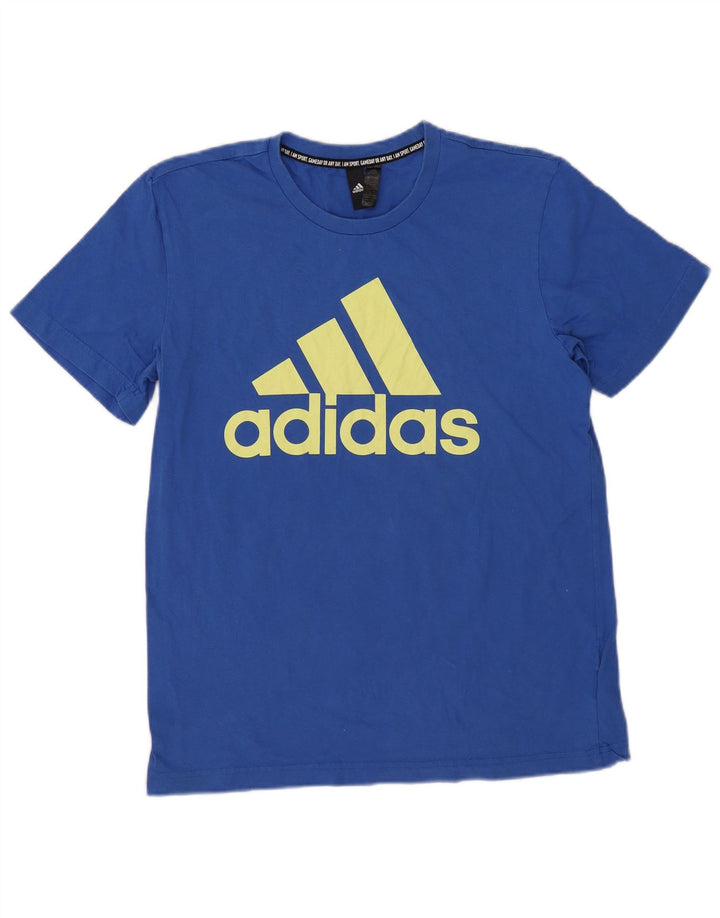Camiseta Adidas Masculina Graphic Top Médio Algodão Azul