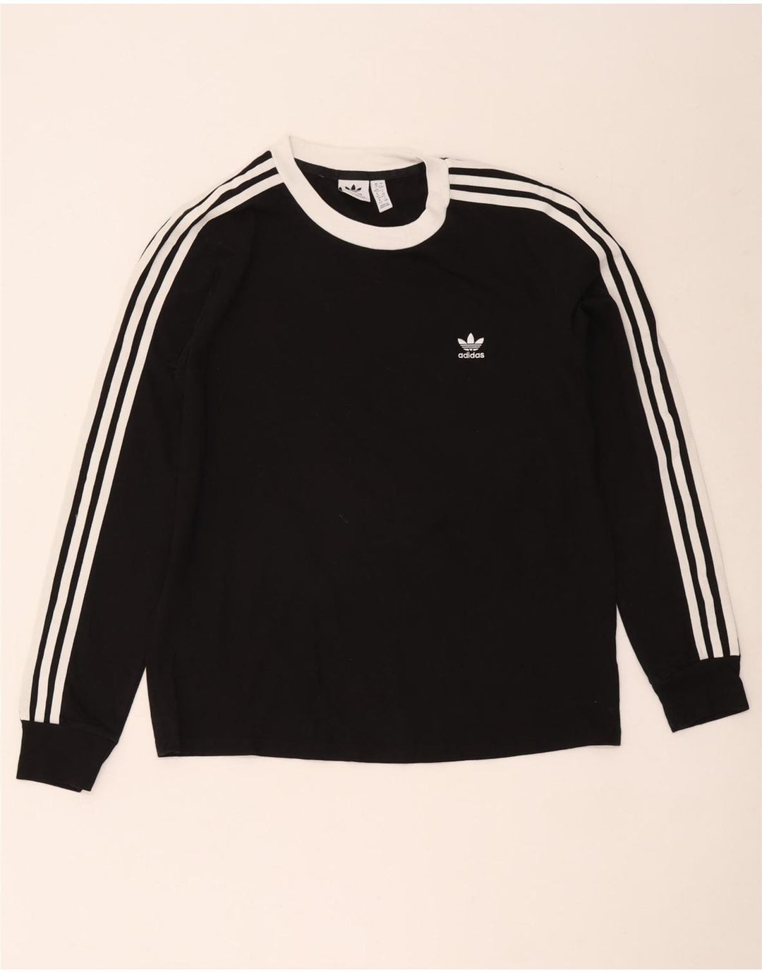 Top Feminino Adidas Manga Longa UK 16 Grande Preto