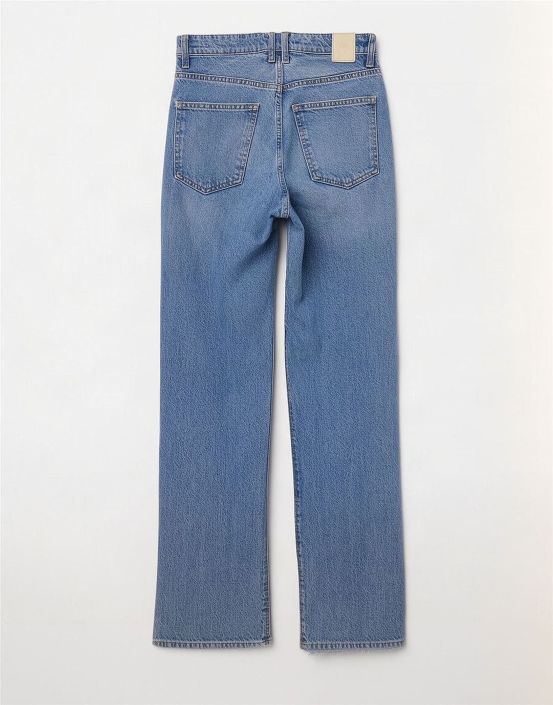 Calça jeans reta feminina Zara EU 38 pequena W28 L29 algodão azul