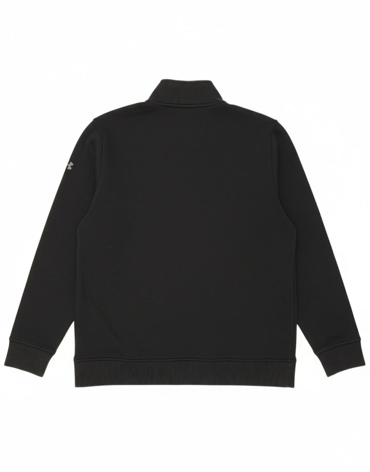 UNDER ARMOUR Suéter masculino com zíper e gola média preto