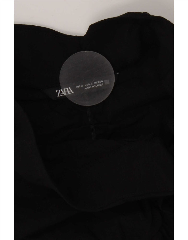 Zara Vestido feminino oversized sem alças Reino Unido 14 médio preto