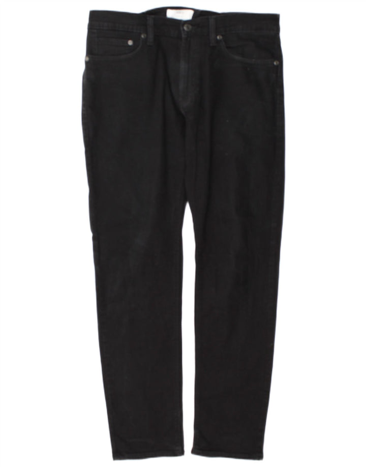 Calça Jeans Slim Masculina Marks & Spencer W34 L31 Preto Algodão