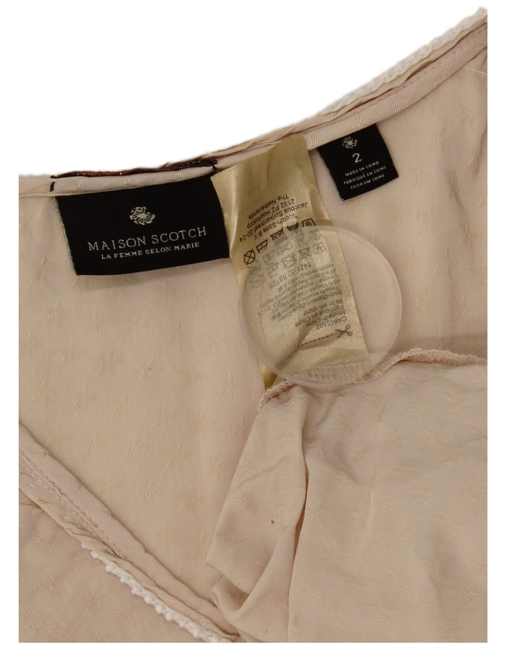 Colete feminino oversized Maison Scotch US 2 XS bege viscose
