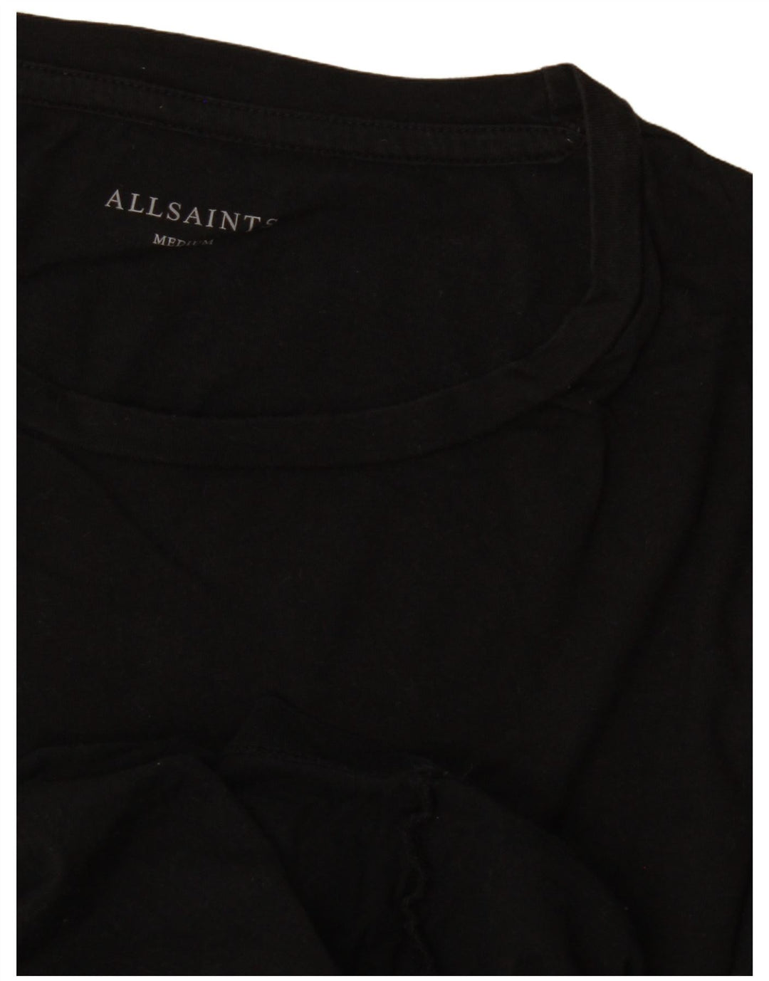 Camiseta masculina All Saints Top Médio Preto