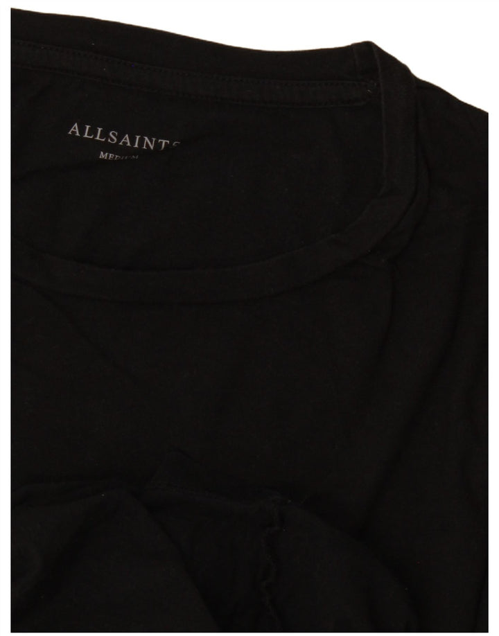 Camiseta masculina All Saints Top Médio Preto