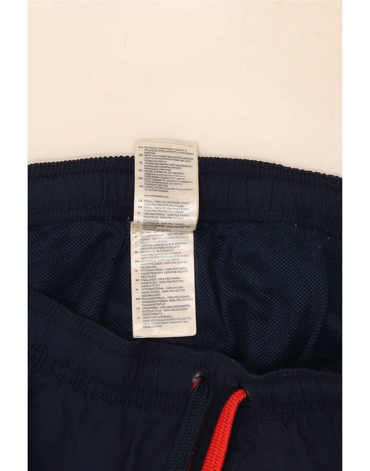 Shorts esportivos masculinos Adidas grandes poliéster azul marinho