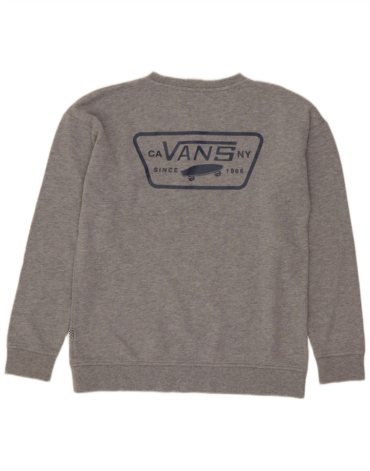 VANS Masculino Gráfico Suéter Jumper XS Cinza
