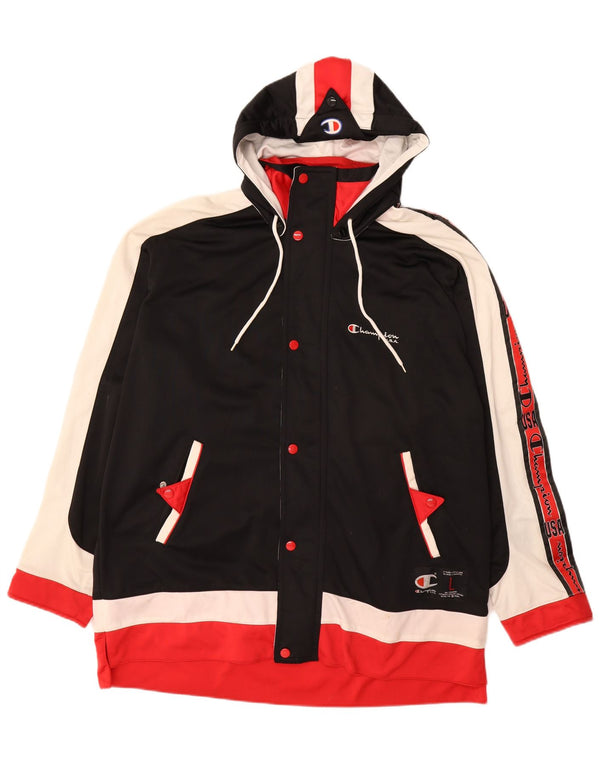 CHAMPION Jaqueta masculina de agasalho gráfico grande bloco colorido multicolorido