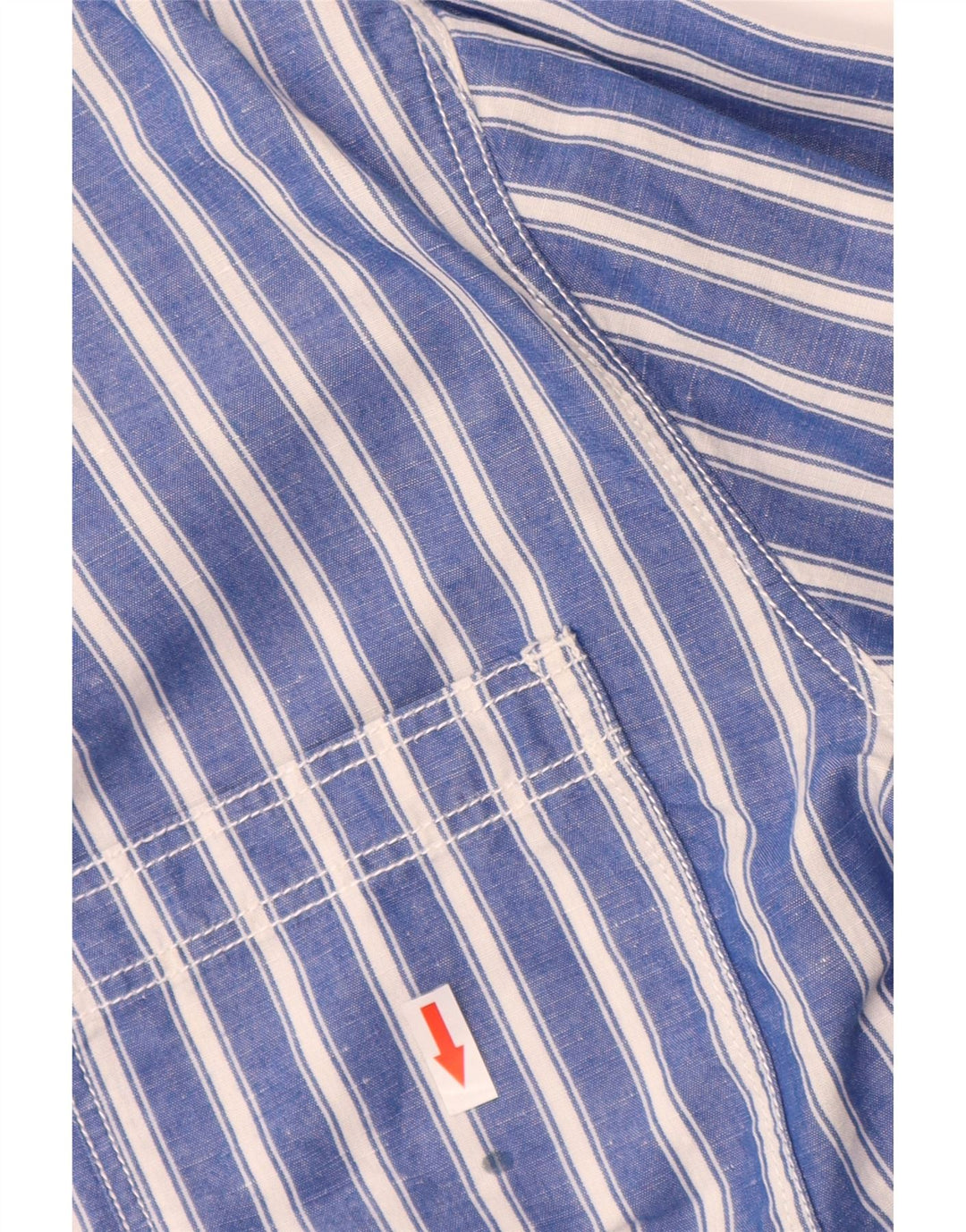 Camisa masculina Fat Face listrada azul médio